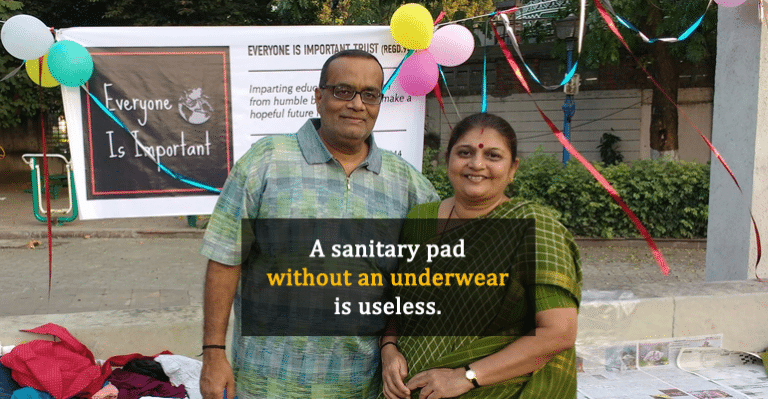 Every Month, This Pad Couple Distributes Underwear And Sanitary Pads To 10,000+ Needy Children