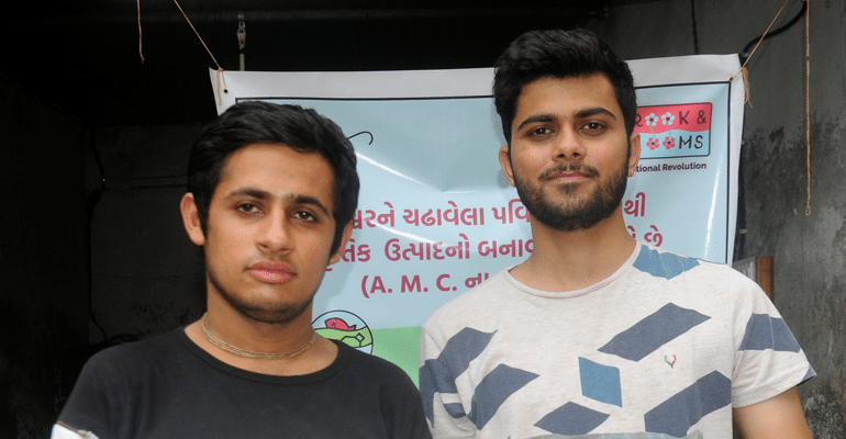 Arjun and Yash temple flower organic manure