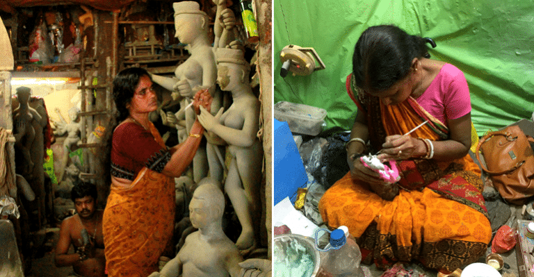 Like Goddess Durga, These Two Women Idol Makers Defied Many Hurdles While Breaking The Mould