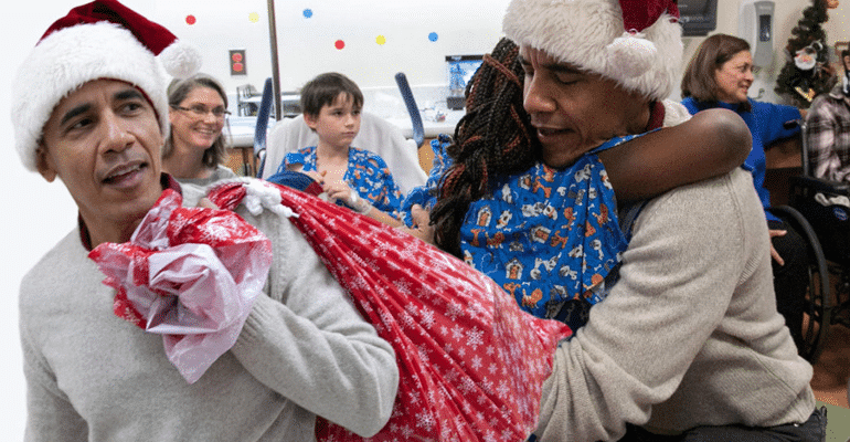 Barack Obama Santa Claus