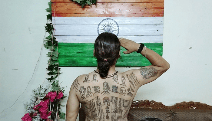 Meet The Indian Who Tattooed 560 Martyr’s Names On His Body As A Tribute To Their Sacrifice