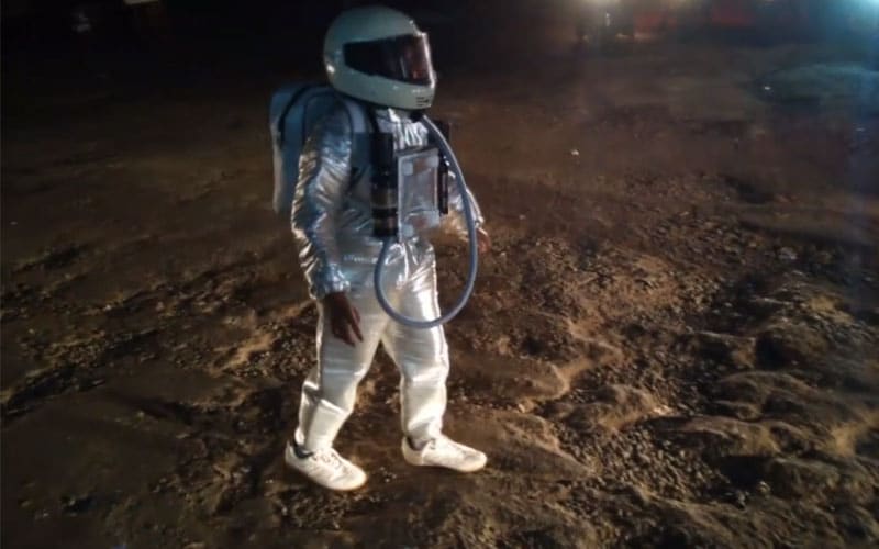 Astronaut Is Moonwalking On Mangaluru Streets