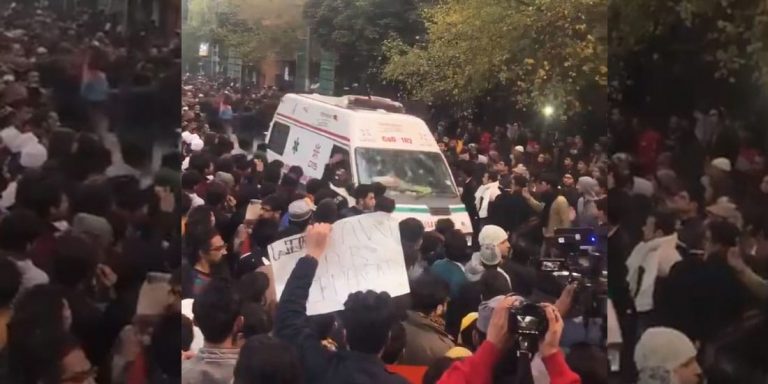 Students Making Way For An Ambulance Amid CAB Protests Is Winning Hearts Online
