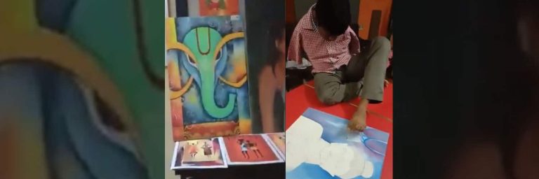 Born Without Hands, Not Will. Chhattisgarh Artist Creates Masterpieces Using Legs