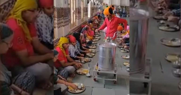 Brilliant Indian ‘Jugaad’: Gurudwara Uses Unique Technique To Distribute Lassi In Langar