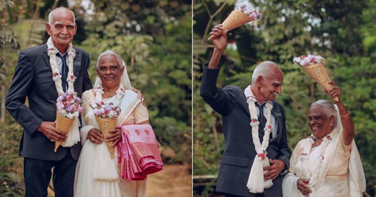 Grandson Clicks Very First Wedding Shoot Of Senior Kerala Couple After 58 Years Of Marriage