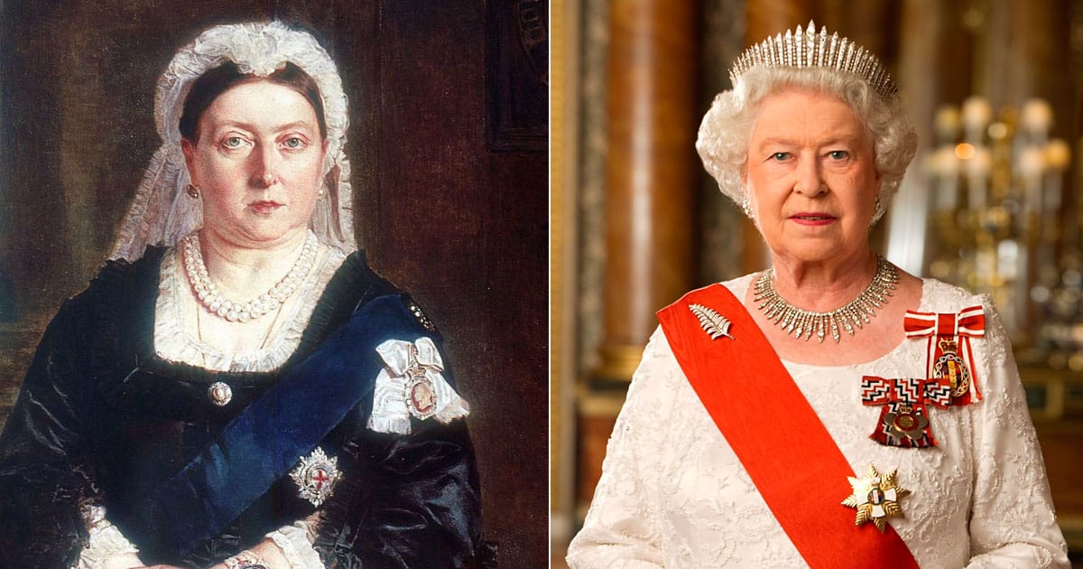 Queen Victoria and Queen Elizabeth