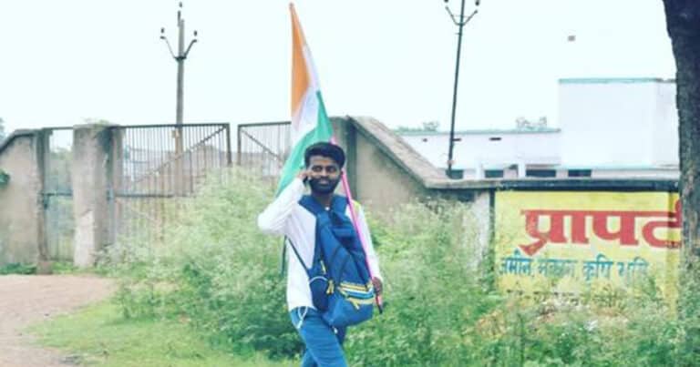 A Young Man From Chhattisgarh Is Marching For 1600 Km To Meet And Thank PM Modi