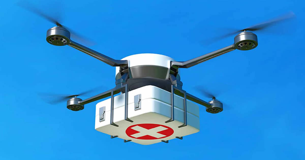 drone covid medicine delivery