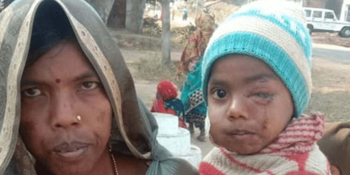 Tribal Woman Saves Child From Leopard