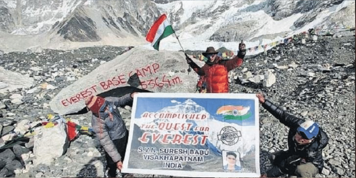 This Man From Andhra Pradesh Is Now The Fastest Solo Trekker To Reach Mt Everest Base Camp
