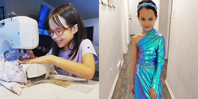 This 9 YO Girl Designs, Stitches Clothes; Garners Thousands Of Followers On TikTok