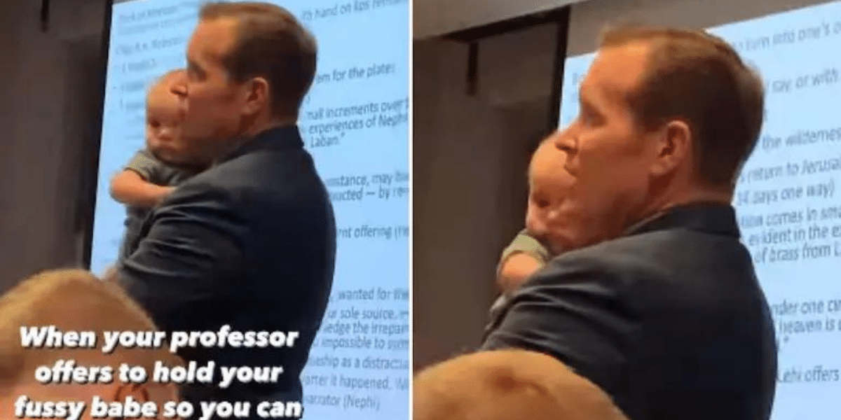 This Professor Held A Student's Baby In Class So She Can Take Down Notes