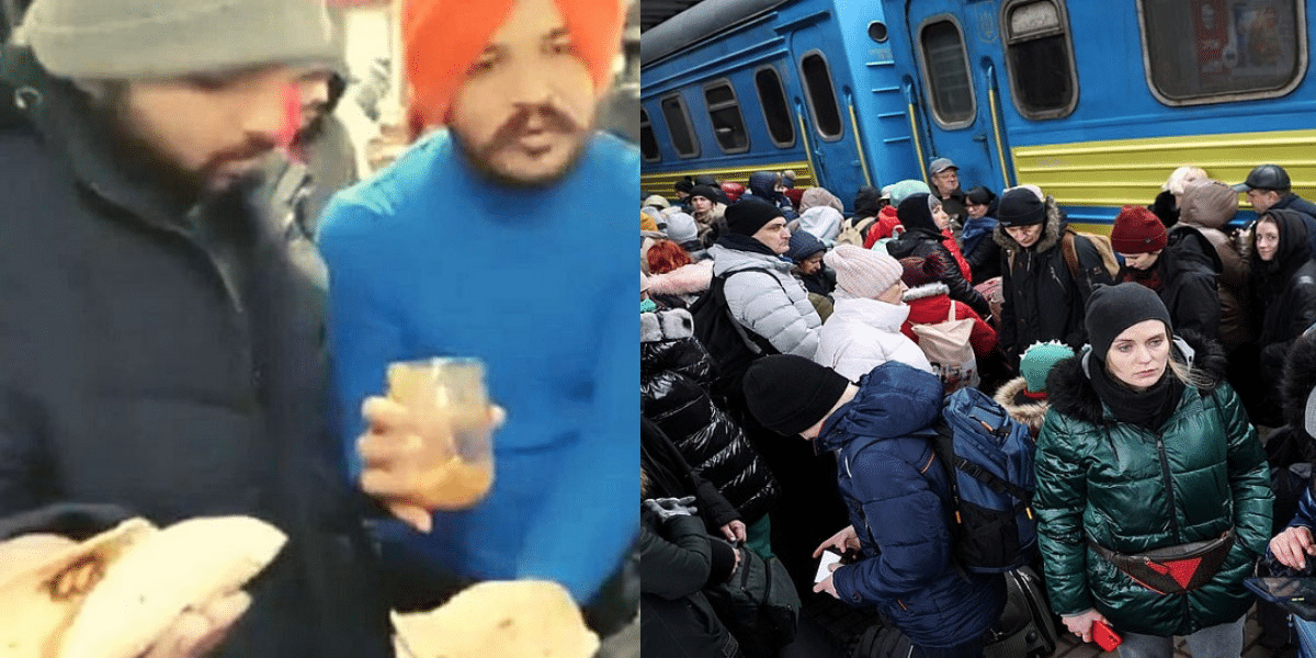 Langar On Train Feeds Stranded Students Fleeing Ukraine To Reach Polish Border