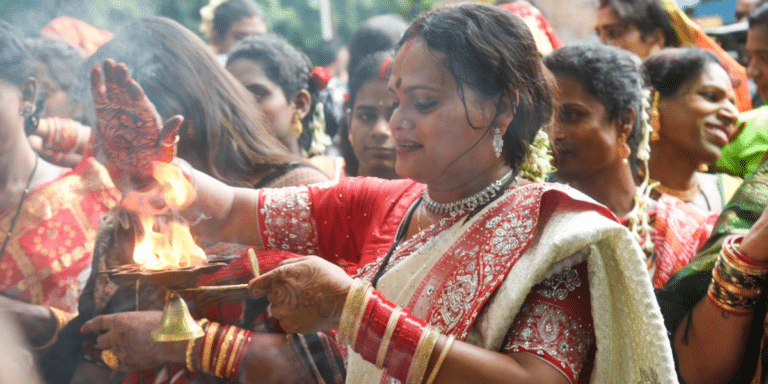 Transgender Women Affirm Femininity By Praying For Long Life Of Husbands In Savitri Puja