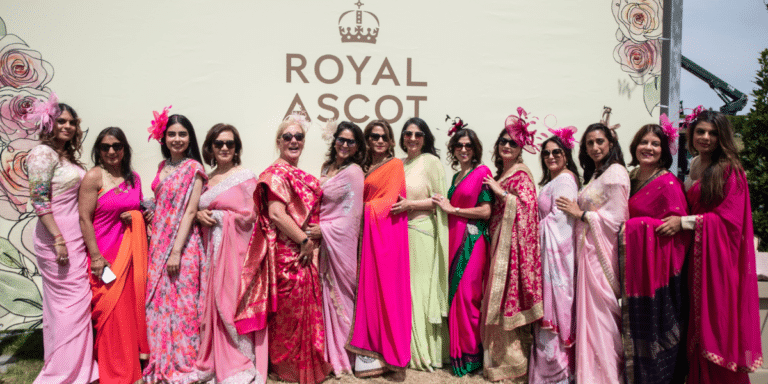 1000+ Indian-Origin Women Attend UK Royal Ascot Race In Sarees To Support Weavers